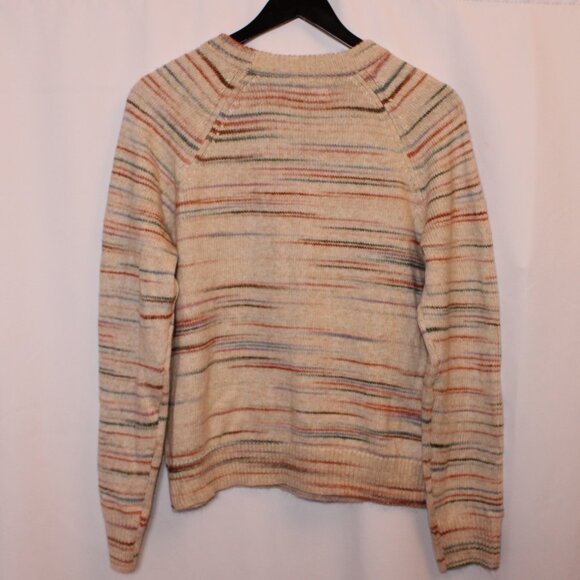 LC Lauren Conrad Multicolor Striped Crewneck Sweater Women’s M Boho - Picture 3 of 11